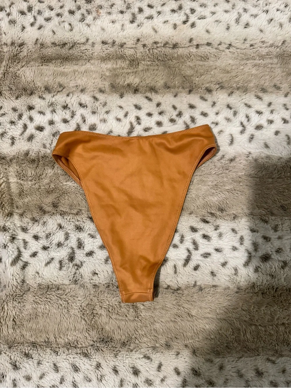 SKIMS High-Cut Bikini Bottom in Caramel